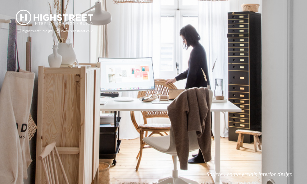 Desain Interior Home Office Skandinavia untuk Tingkatkan Produktivitas Kerja